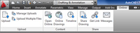 Меню приложения AutoCAD WS в AutoCAD LT 2012