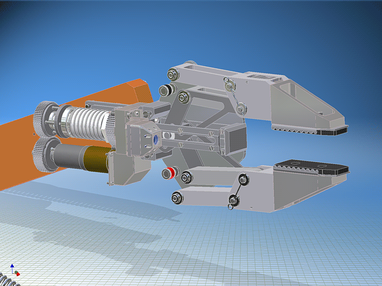 Захват манипулятора мобильного робота ВАРАН (слайды получены из Autodesk Inventor 10) Захват манипулятора мобильного робота ВАРАН (слайды получены из Autodesk Inventor 10)