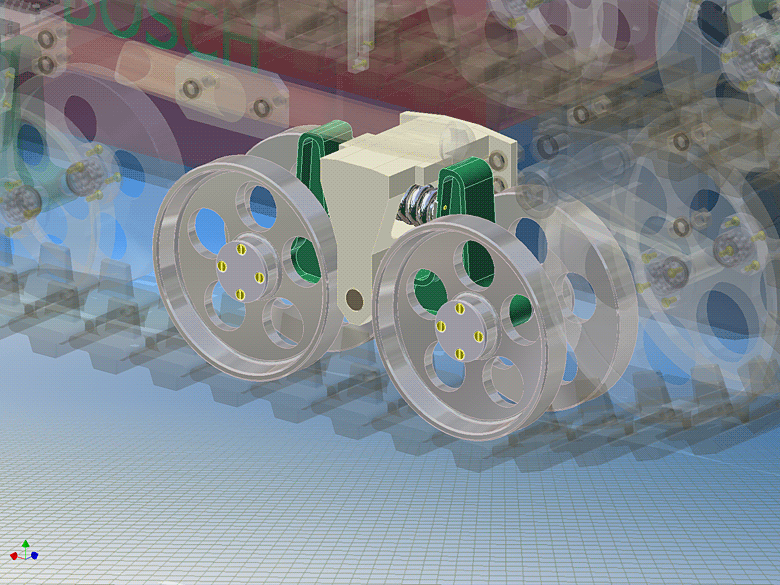 Транспортное средство мобильного робота ВАРАН (слайды получены из Autodesk Inventor 10) Транспортное средство мобильного робота ВАРАН (слайды получены из Autodesk Inventor 10)