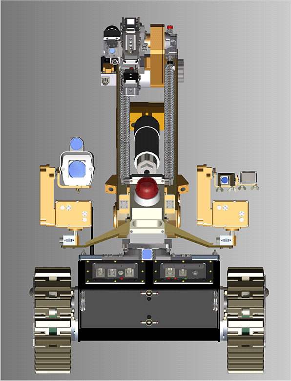 Общий вид мобильного робота ВАРАН (слайды получены из Autodesk DWF-Viewer) Общий вид мобильного робота ВАРАН (слайды получены из Autodesk DWF-Viewer)
