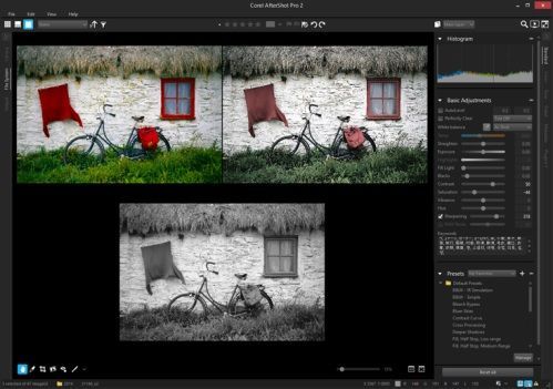 Различные варианты обработки изображения в AfterShot